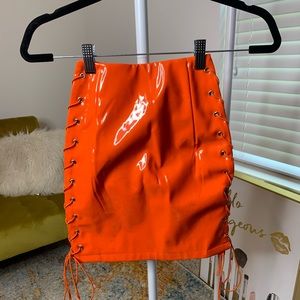 Latex Mini Skirt
